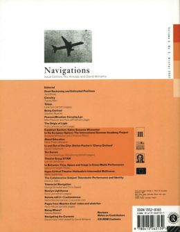Back cover of Performance Research: Volume 6 Issue 3 - Navigations