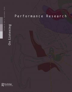Front cover of Performance Research: Volume 15 Issue 3 - On Listening